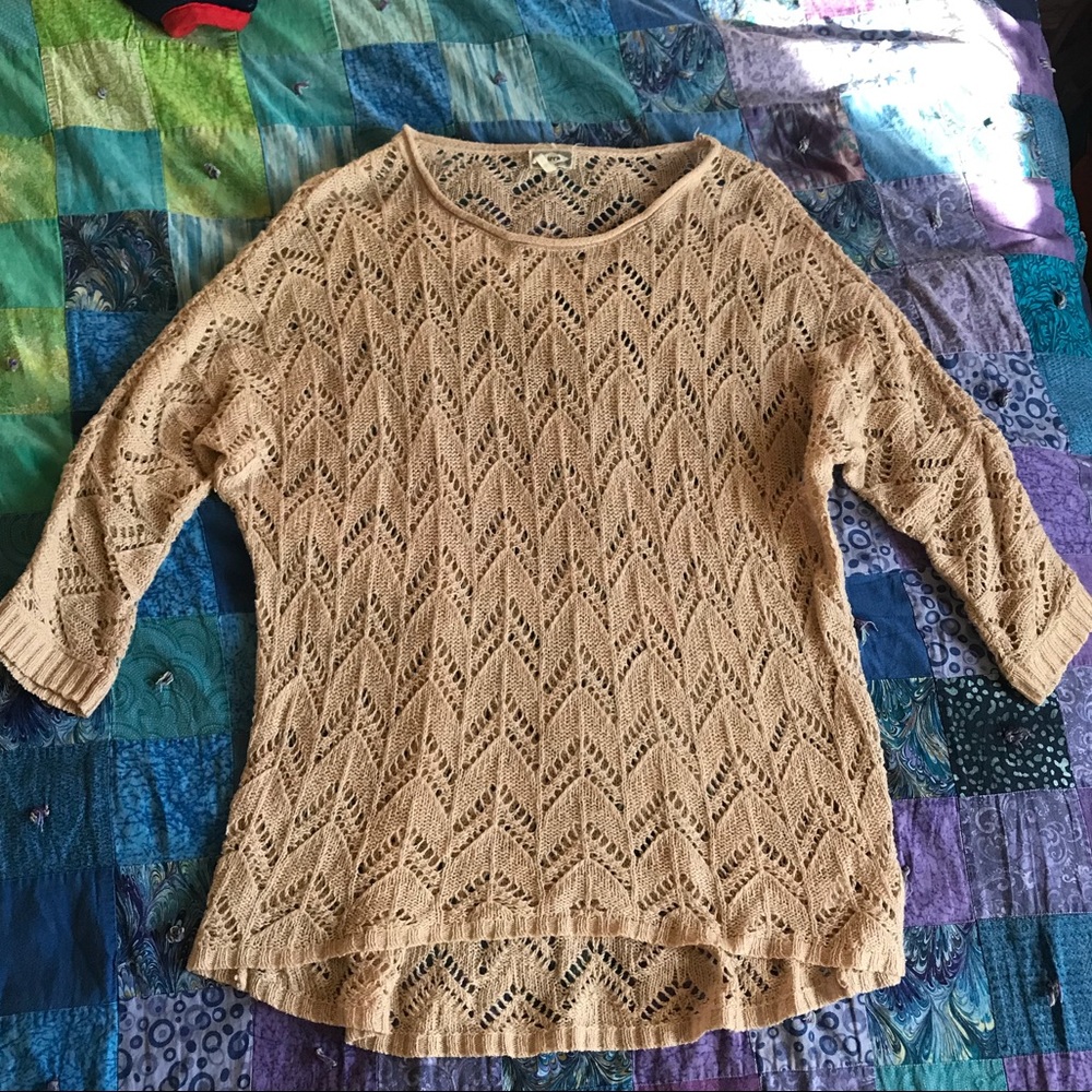 Kirra Pacsun Cream Knit Sweater
